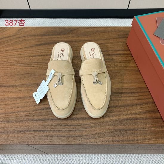 Loro Piana Premium Suede Loafers Hand Stitched Comfortable Sole