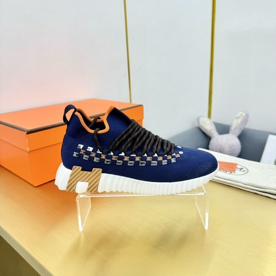 Hermes Classic Color Block Casual Comfortable Walking Shoes