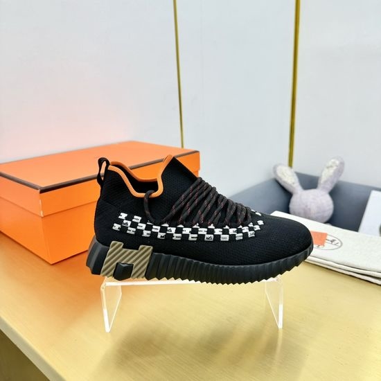 Hermes Classic Color Block Casual Comfortable Walking Shoes