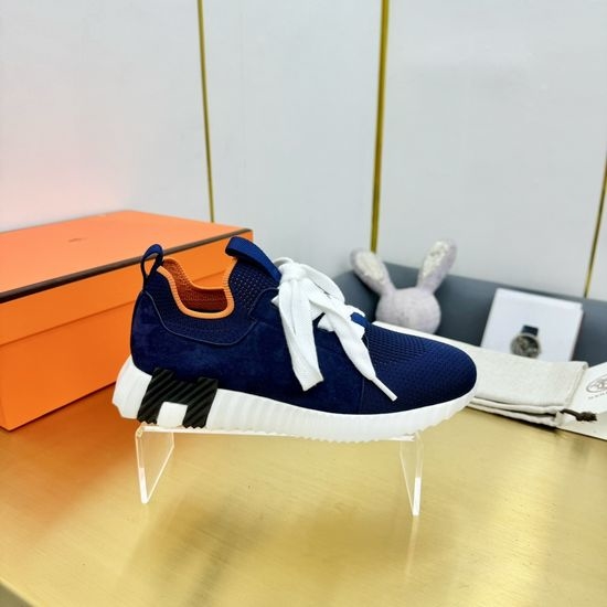 Hermes Classic Color Block Casual Comfortable Walking Shoes