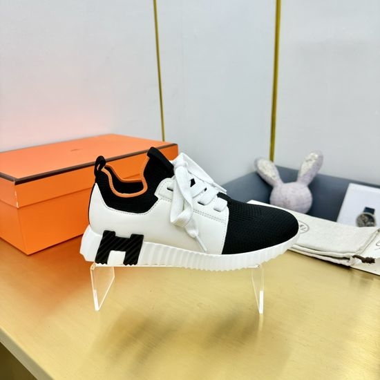 Hermes Classic Color Block Casual Comfortable Walking Shoes
