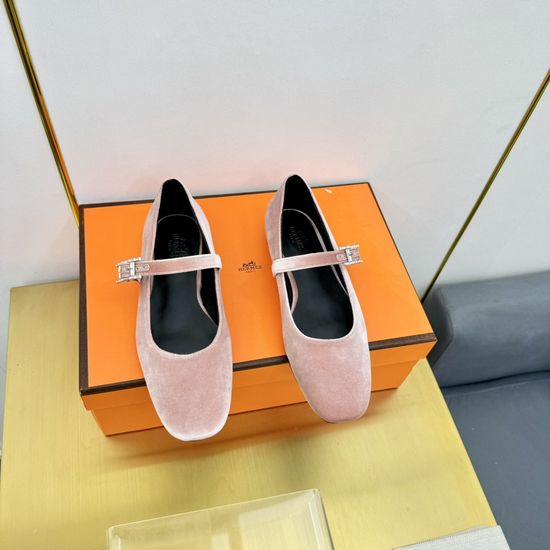 Hermes Handmade Suede Casual Comfortable Walking Shoes