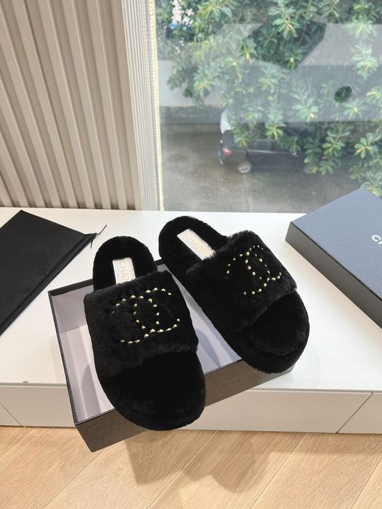 Chanel Elegant Bow Decor Comfort Open-toe Sandals