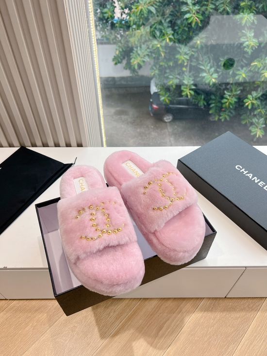 Chanel Elegant Bow Decor Comfort Open-toe Sandals