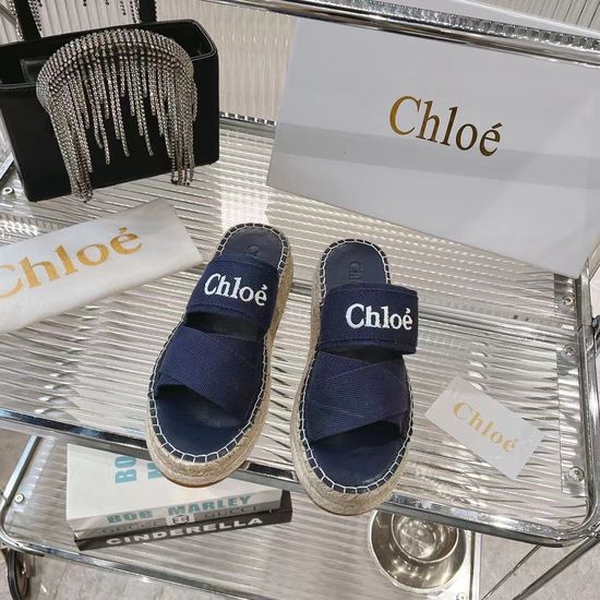 Chloe Comfortable Woven Strap Slip-On Slide Sandals