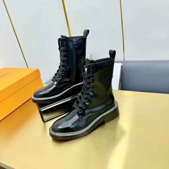Louis Vuitton LV Slim Fit Genuine Leather Comfortable Ankle Boots