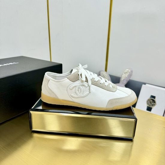 Chanel Casual Embroidered Sneakers With Non-slip Breathable Sole