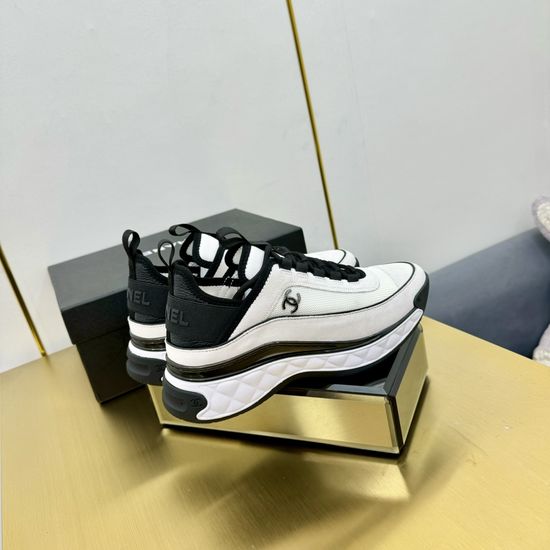 Chanel Premium Leather Upper Comfortable Casual Fashion Sneakers