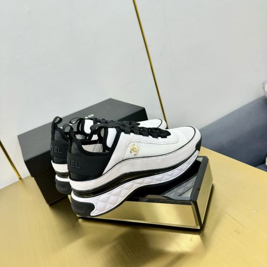 Chanel Premium Leather Upper Comfortable Casual Fashion Sneakers