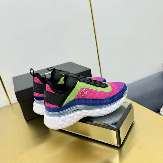 Chanel Premium Leather Upper Casual All-match Daily Sneakers