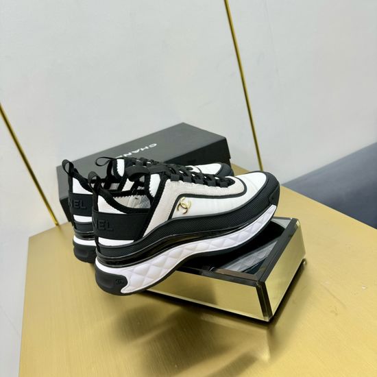 Chanel Premium Leather Upper Comfortable Casual Fashion Sneakers