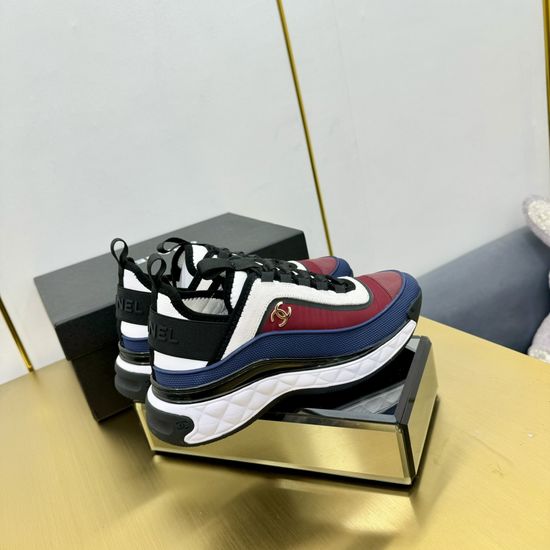 Chanel Premium Leather Upper Casual All-match Daily Sneakers