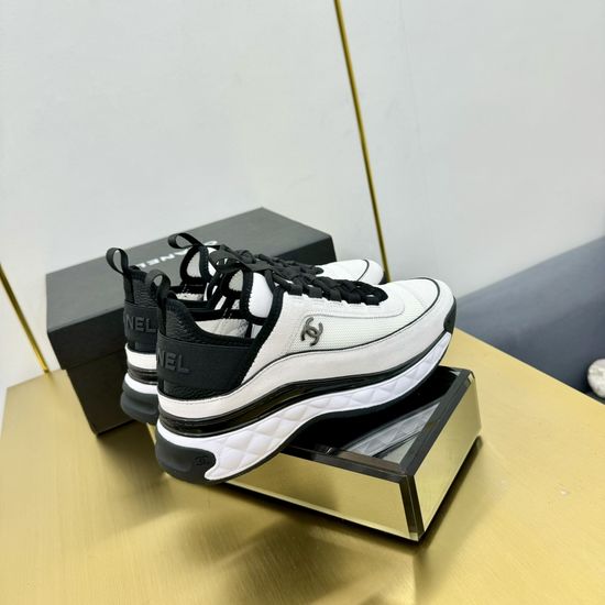 Chanel Premium Leather Upper Comfortable Casual Fashion Sneakers