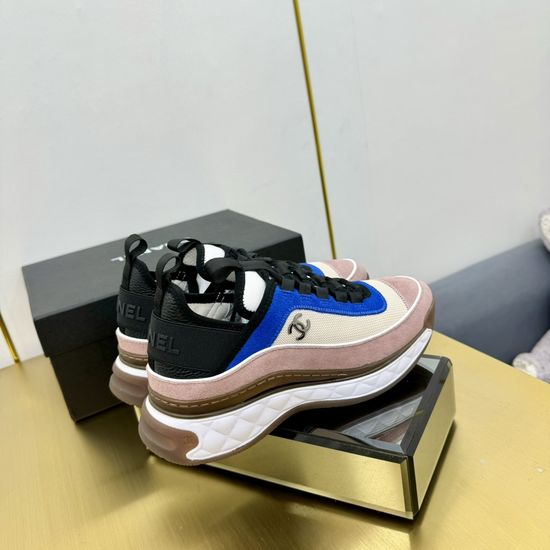 Chanel Premium Leather Upper Casual All-match Daily Sneakers