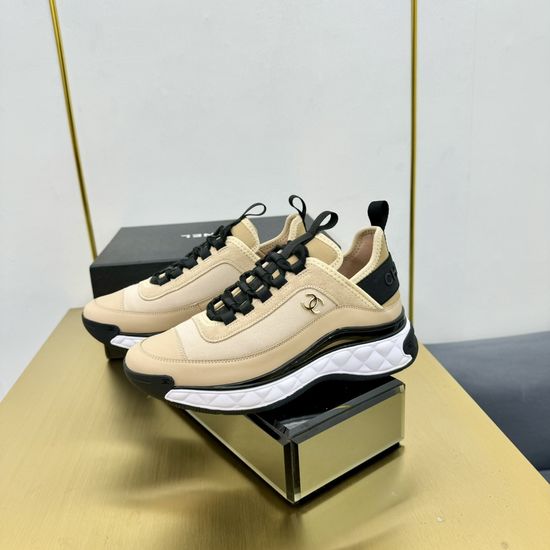 Chanel Premium Leather Upper Comfortable Casual Fashion Sneakers