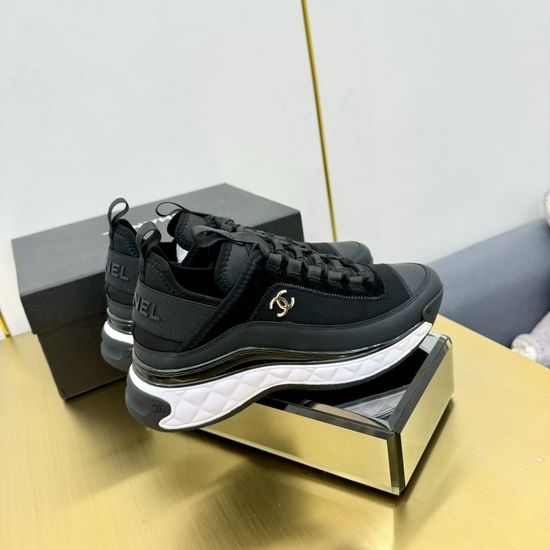 Chanel Premium Leather Upper Comfortable Casual Fashion Sneakers