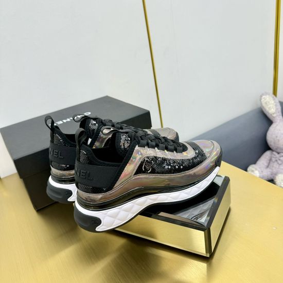 Chanel Premium Leather Upper Comfortable Casual Fashion Sneakers