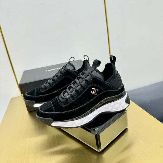 Chanel Premium Leather Casual Walking Sneakers For Daily Wear
