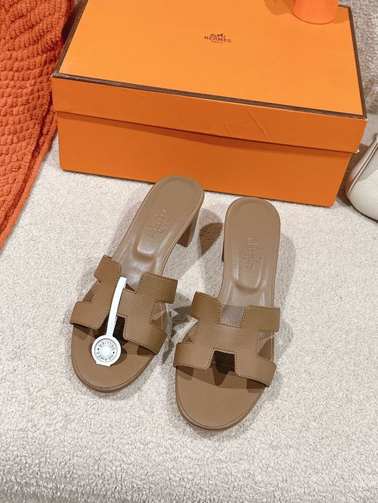 Hermes New Color Leather Sandals with Complimentary Scarves