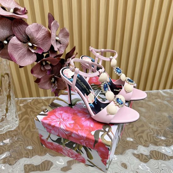 Dolce & Gabbana Elegant Pointed Toe Stiletto High Heel Sandals
