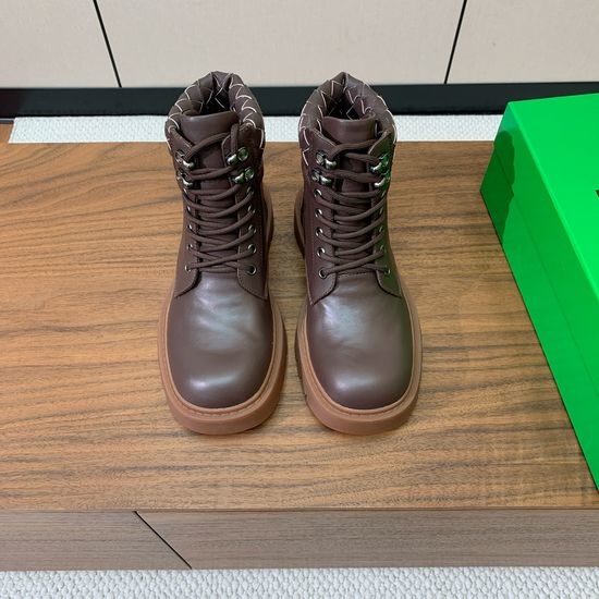 Bottega Veneta BV Lace-up Martin Boots Cowhide Suede Upper Durable Sole