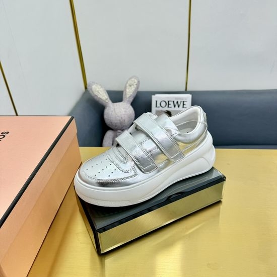 Christian Dior CD Comfortable Velcro Strap Casual Leather Sneakers