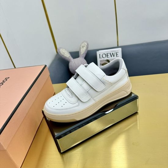 Christian Dior CD Comfortable Velcro Strap Casual Leather Sneakers