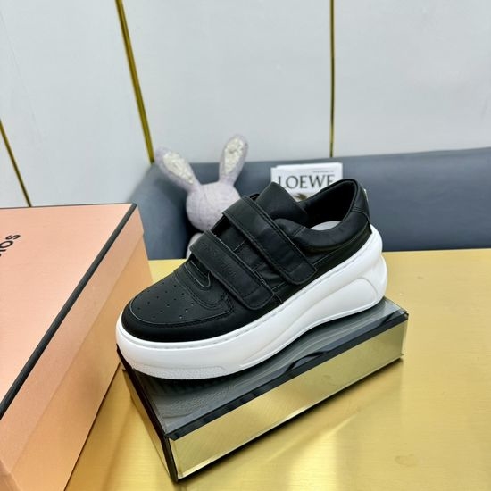 Christian Dior CD Comfortable Velcro Strap Casual Leather Sneakers