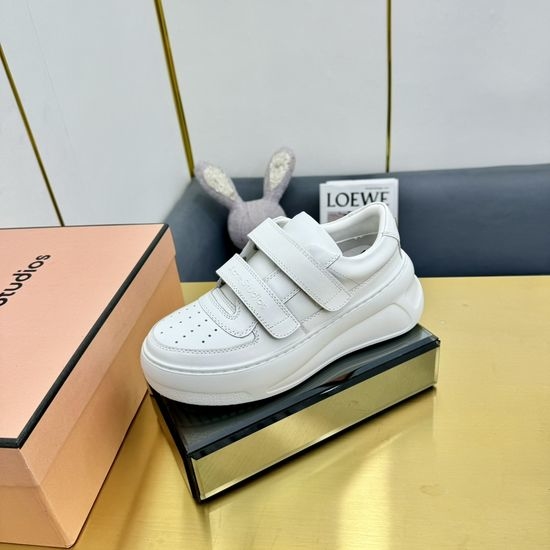 Christian Dior CD Comfortable Velcro Strap Casual Leather Sneakers