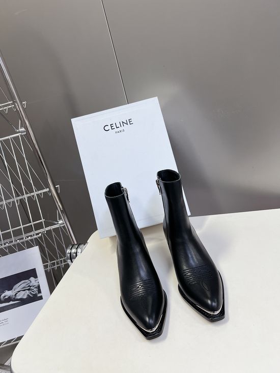 Celine Fashion Short Boots with Premium Leather Upper