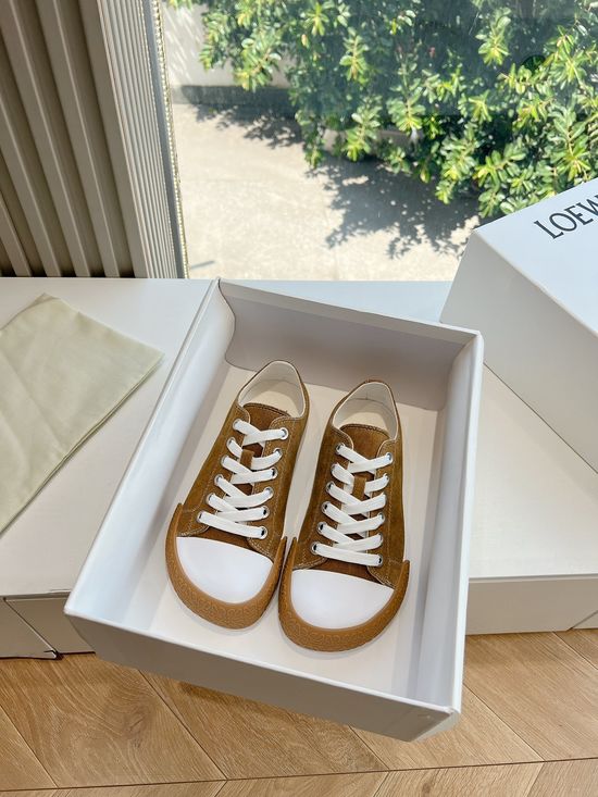 Loewe Casual Denim Canvas Shoes With Gift Box Packaging