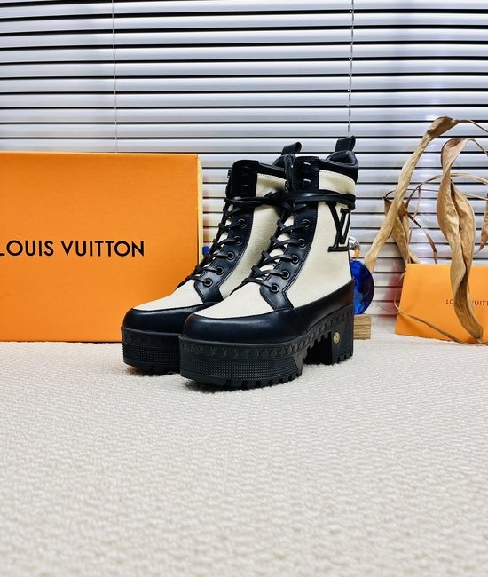 Louis Vuitton LV Trendy Colorblock Outdoor Ankle Boots Lightweight Wear-resistant