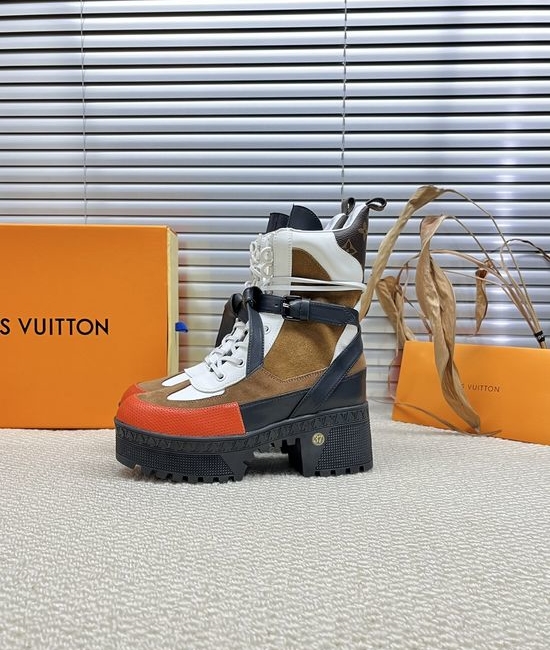 Louis Vuitton LV Trendy Colorblock Outdoor Ankle Boots Lightweight Wear-resistant