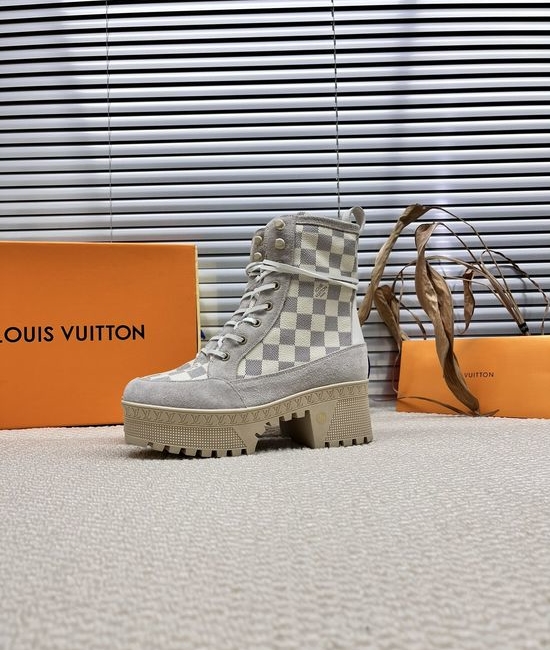 Louis Vuitton LV Trendy Colorblock Outdoor Ankle Boots Lightweight Wear-resistant