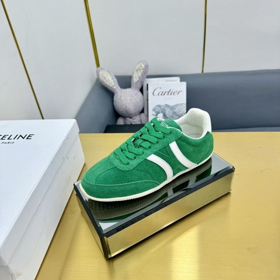 Celine Premium Leather Low-top Lace-up Non-slip Fashion Sneakers