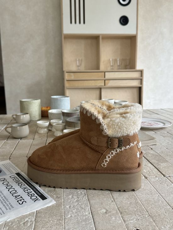 UGG Premium Shearling Short Snow Boots Warm Non-slip Soft Footwear