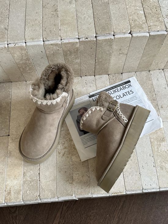UGG Premium Shearling Short Snow Boots Warm Non-slip Soft Footwear