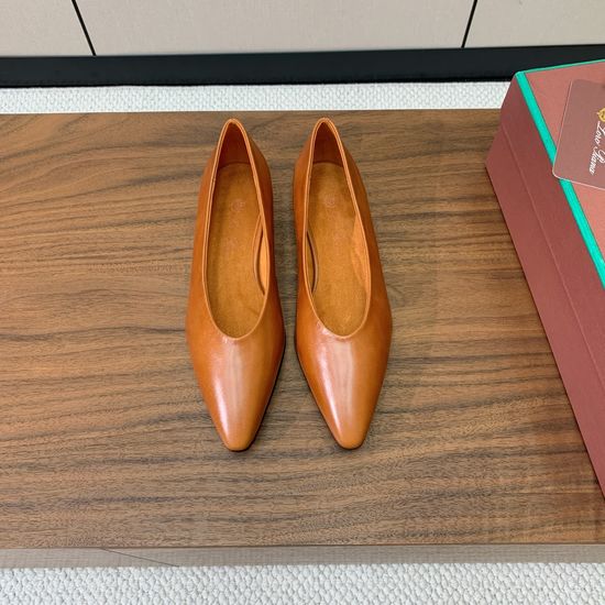 Loro Piana Witch-Inspired Flat Shoes in Minimalist Style