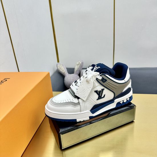 Louis Vuitton Premium Retro Basketball Sneakers with Sturdy Sole