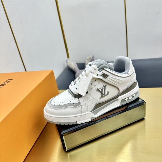 Louis Vuitton Premium Retro Basketball Sneakers with Sturdy Sole