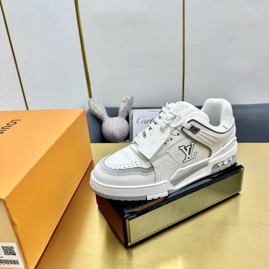 Louis Vuitton Premium Retro Basketball Sneakers with Sturdy Sole
