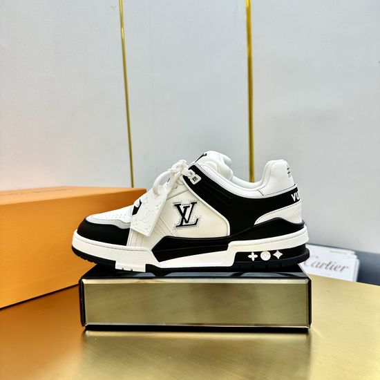 Louis Vuitton Premium Retro Basketball Sneakers with Sturdy Sole