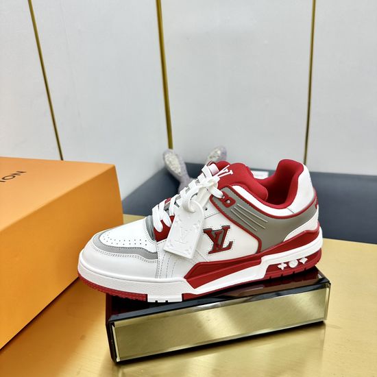 Louis Vuitton Retro Basketball Sneakers with Premium Leather Upper