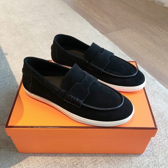 Hermes Classic Retro Comfortable Lace Up Casual Sneakers