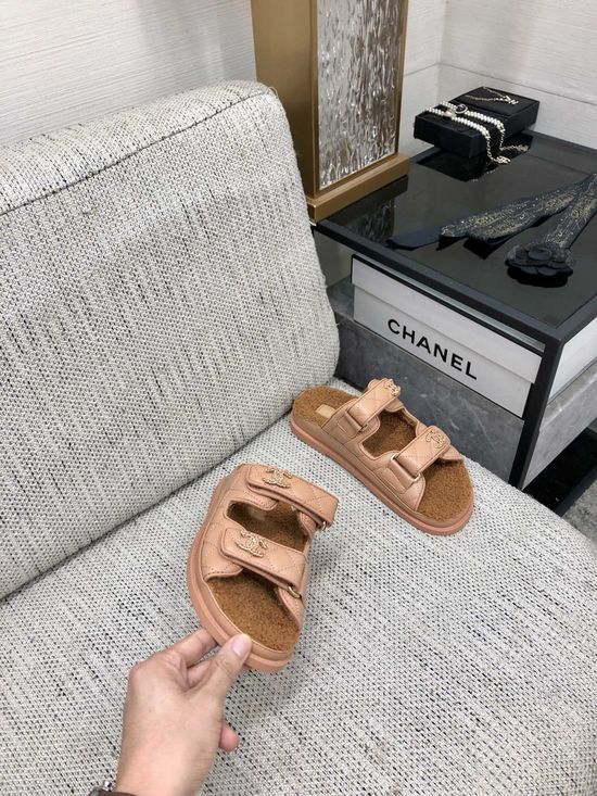 Gucci Premium Velcro Slippers with Genuine Sheepskin Lining