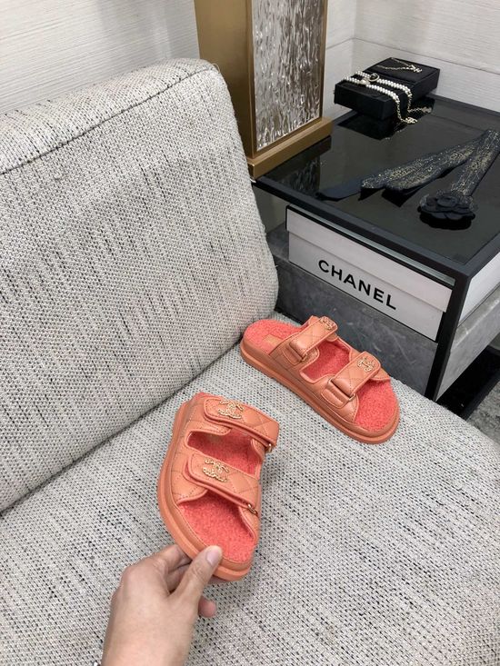 Gucci Premium Velcro Slippers with Genuine Sheepskin Lining