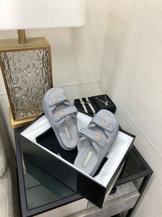 Gucci Premium Velcro Slippers with Genuine Sheepskin Lining