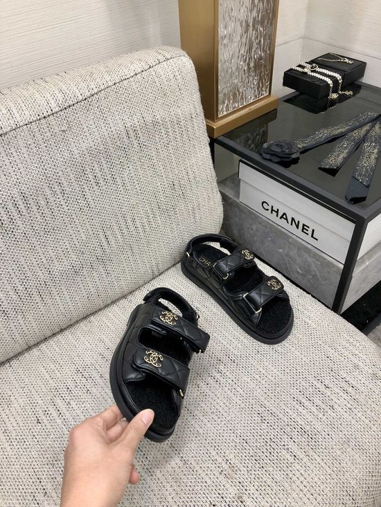 Gucci High-Quality Velcro Strap Sandals with Warm Lining