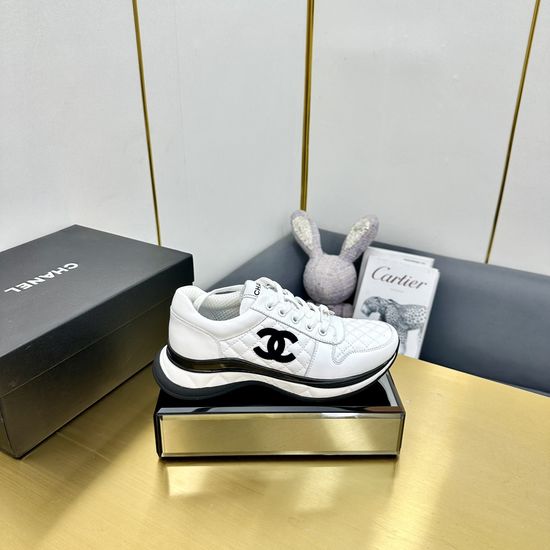 Chanel Classic Embroidered Casual Sneakers Versatile Comfort Footwear