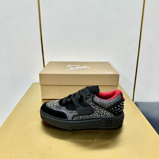 Christian Louboutine Premium Thick Sole Rivet Decorated Comfortable Sneakers
